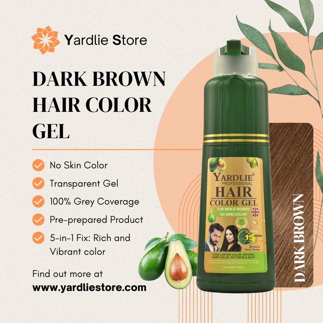 Yardlie Dark Brown Hair Color Gel 200ml