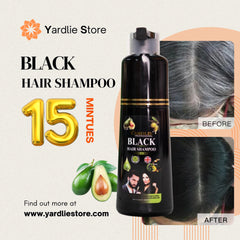 Yardlie Natural Black Hair Color Shampoo UK Based Formula 200ml