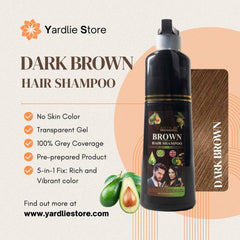 Yardlie Dark Brown Hair Color Shampoo UK Based Formula 200ml