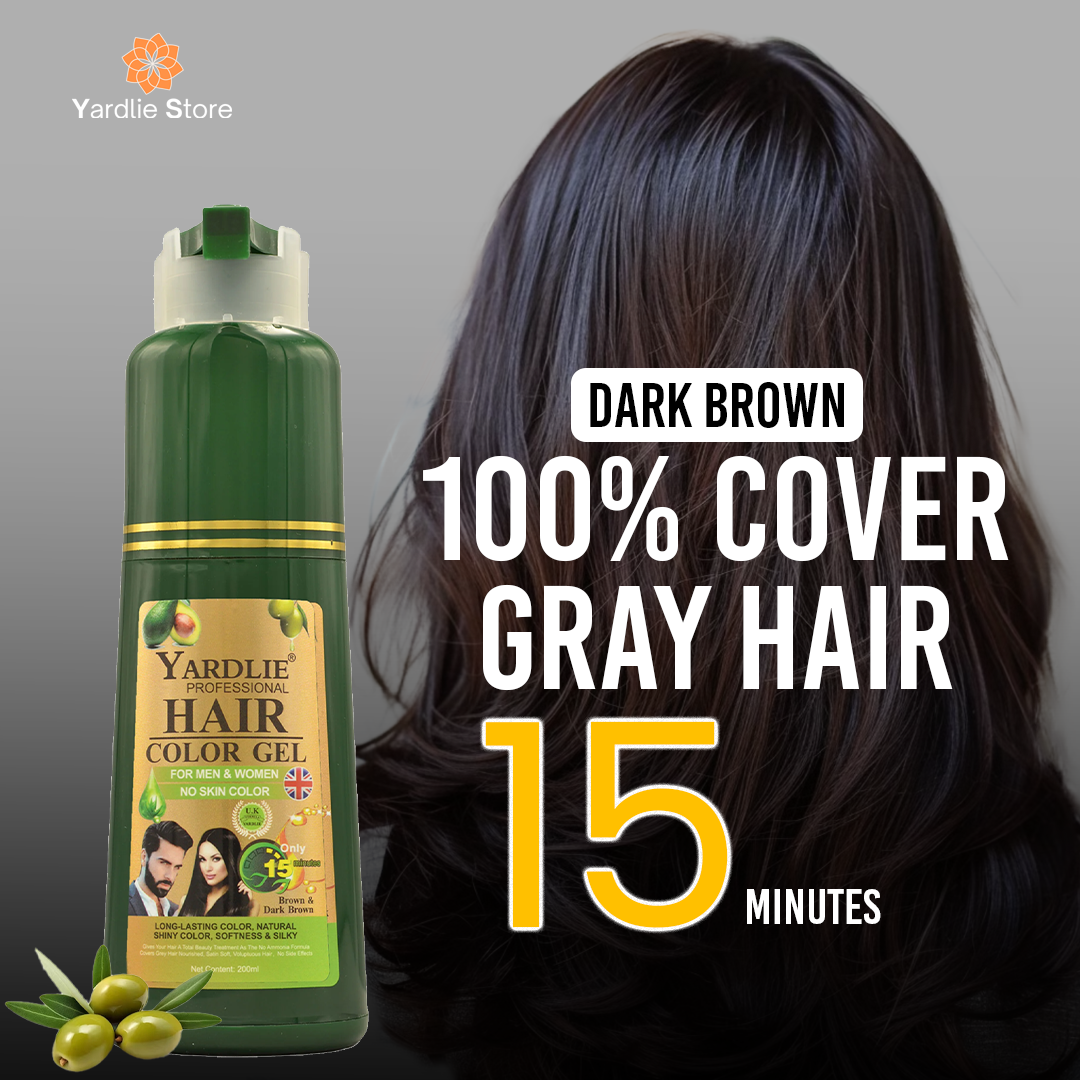 Yardlie Dark Brown Hair Color Gel 200ml – YardlieStore