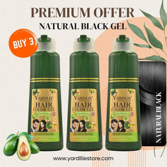 Yardlie Premium Natural Black Hair Color Gel 200ml offer