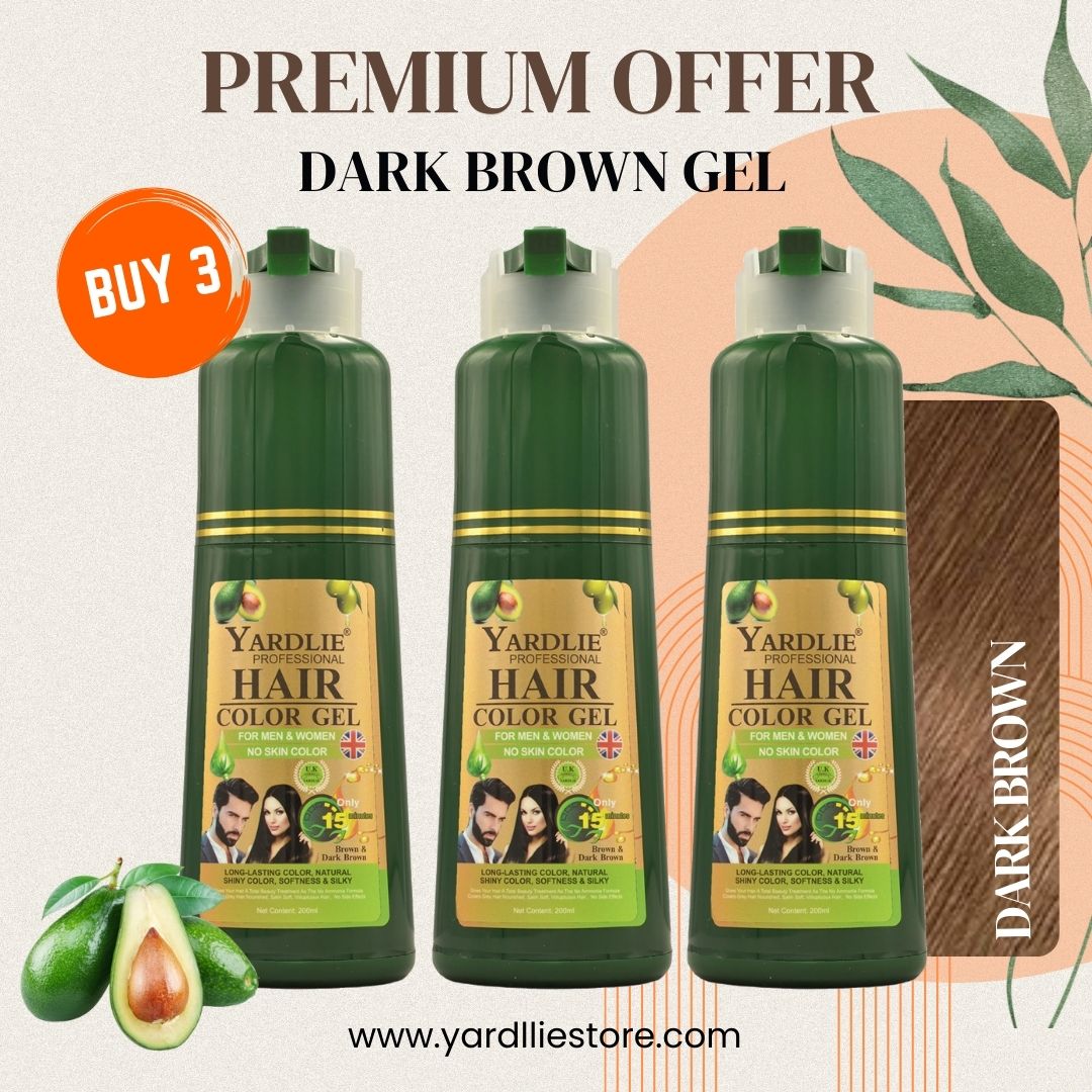 Yardlie Premium Dark Brown Hair Color Gel 200ml offer